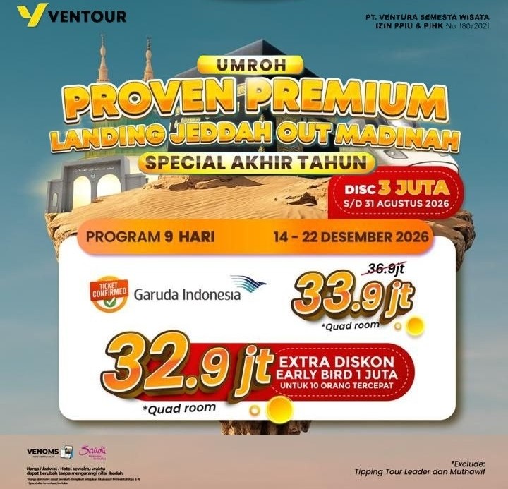 Umroh Proven Premium Landing Jeddah Out Madinah
